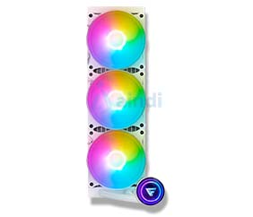 Enfriamiento Líquido Game Factor LQG700 360mm RGB - 3 Ventiladores de 120mm - Color Blanco