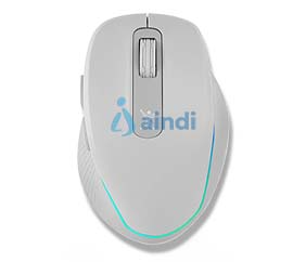 Ratón inalámbrico Perfect Choice Lumier Pro recargable blanco clic silencioso