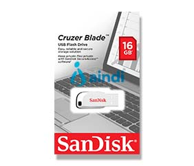 Memoria USB SanDisk 16GB Cruzer Blade Z50 Blanco - USB 2.0