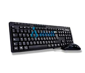 Kit de Teclado y Mouse VORAGO KM-104
